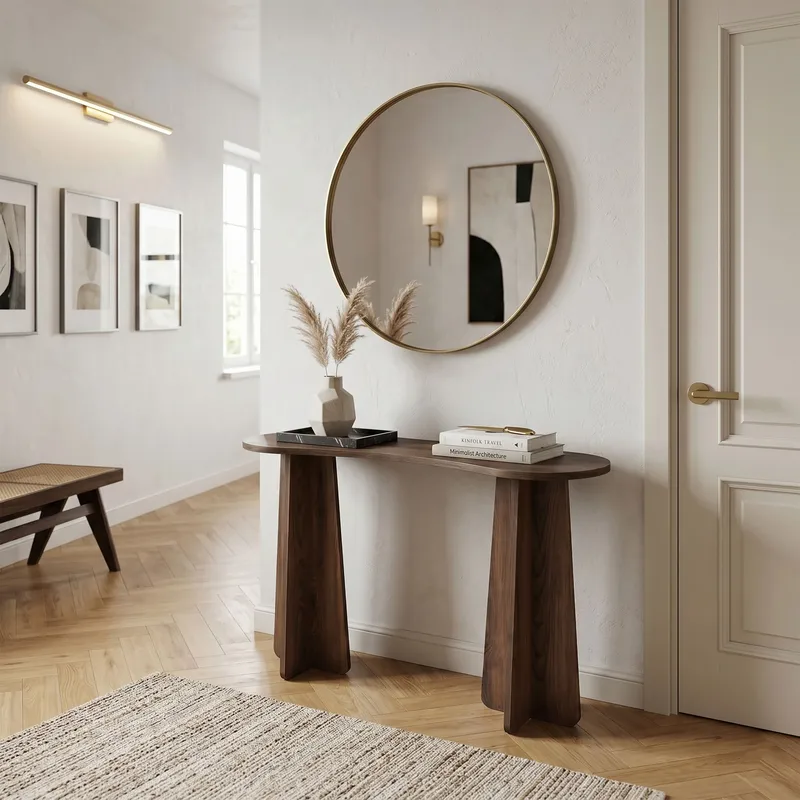 Kommode Homitis Zen (120 x 75 x 35 cm) Valnøtt - Valnøtt - Møbler - Bord - Avlastningsbord & sidobord - Brettbord og småbord