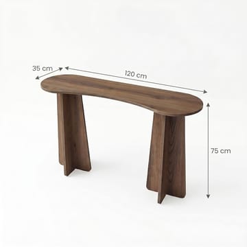 Kommode Homitis Zen (120 x 75 x 35 cm) Valnøtt - Valnøtt - Møbler - Bord - Avlastningsbord & sidobord - Brettbord og småbord