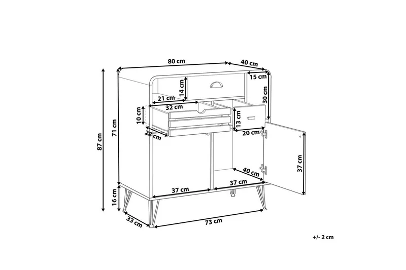 Kommode Kyle - Møbler - Bord - Avlastningsbord & sidobord - Pidestall & blomsterpidestall