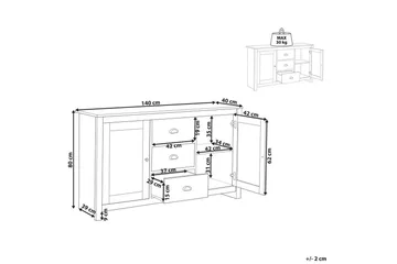 Kommode Lansin - Oppbevaring - Oppbevaringsmøbler - Sideboard & skjenk