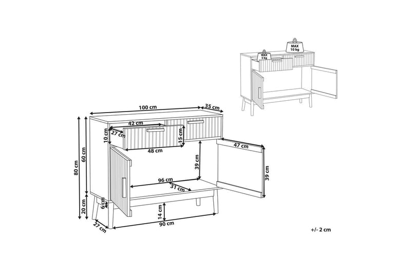 Kommode Lynwood - Møbler - Bord - Avlastningsbord & sidobord - Konsollbord & gangbord