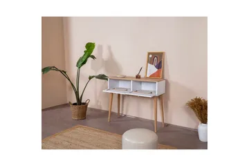 Kommode Mjudi Hvit / Eik - Hvit/Lysfarget tre - Møbler - Bord - Avlastningsbord & sidobord - Konsollbord & gangbord