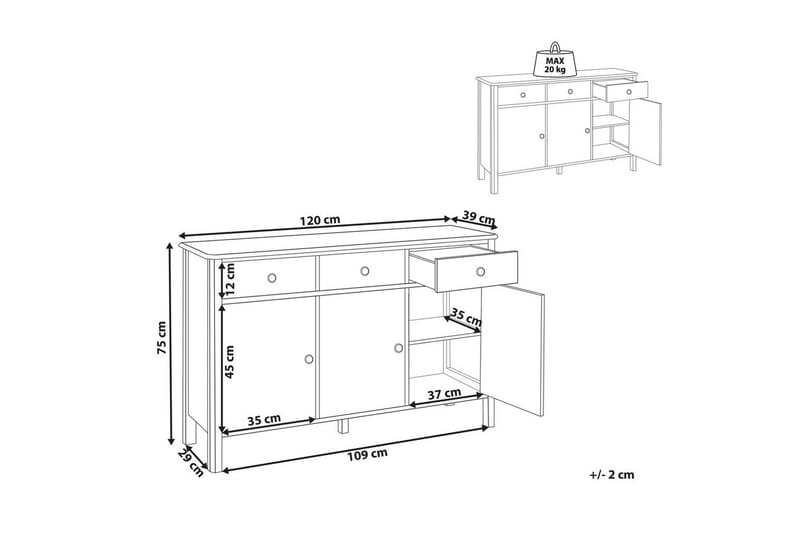 Kommode Olate - Møbler - Bord - Avlastningsbord & sidobord - Lampebord & sidebord