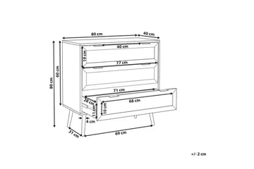 Kommode Opoco med 3 skuffer - Oppbevaring - Oppbevaringsmøbler - Kommode - Entrekommode
