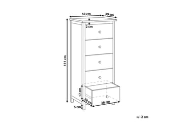 Kommode Salton 50x39x111 cm - 50x39x111 cm - Møbler - Bord - Avlastningsbord & sidobord - Konsollbord & gangbord