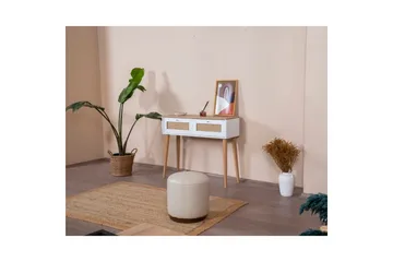 Kommode Terra Hvit / Eik - Hvit/Lysfarget tre - Møbler - Bord - Avlastningsbord & sidobord - Lampebord & sidebord