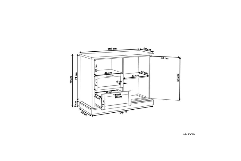 Kommode Toronto - Møbler - Bord - Avlastningsbord & sidobord - Lampebord & sidebord