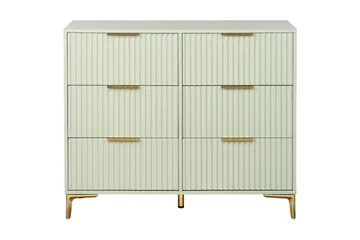Kommode Walcott Grønn, gull - Grønn, gull - Oppbevaring - Oppbevaringsmøbler - Kommode