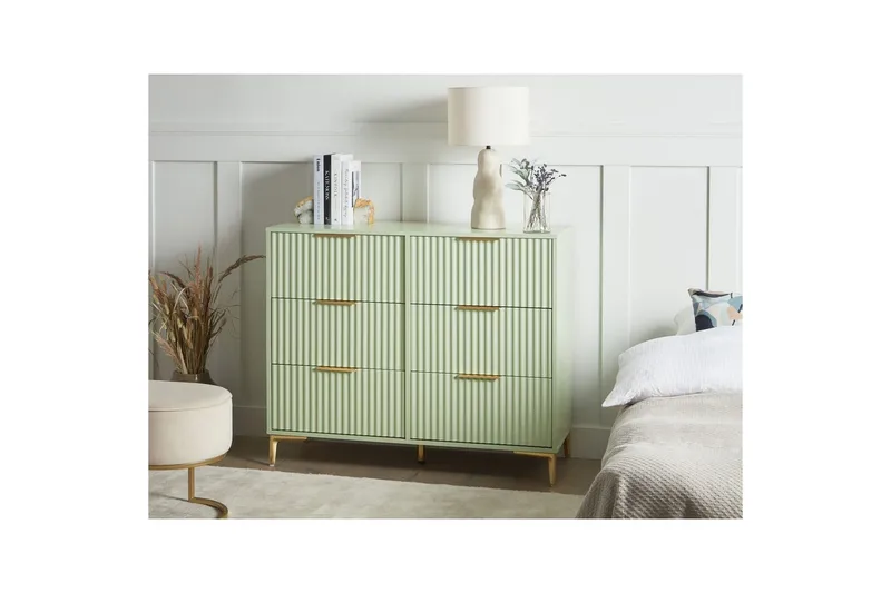 Kommode Walcott Grønn, gull - Grønn, gull - Oppbevaring - Oppbevaringsmøbler - Kommode