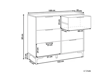 Kommode Walcott Grønn, gull - Grønn, gull - Oppbevaring - Oppbevaringsmøbler - Kommode