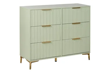 Kommode Walcott Grønn, gull - Grønn, gull - Oppbevaring - Oppbevaringsmøbler - Kommode