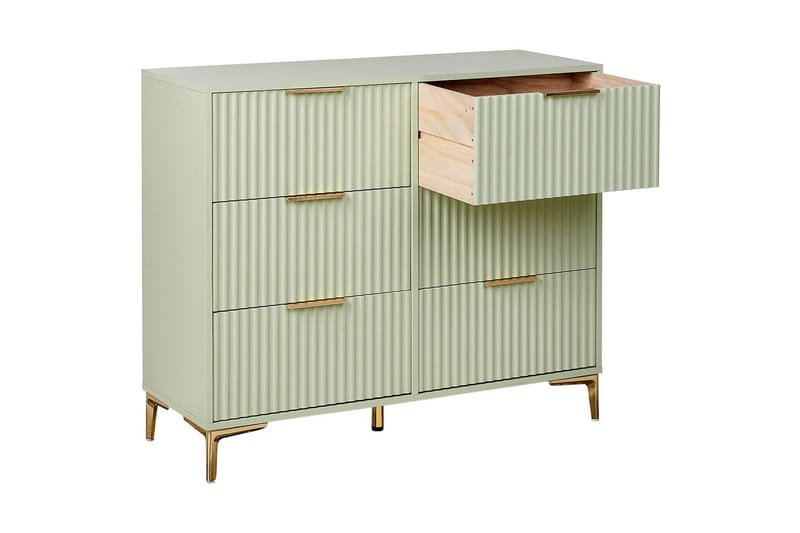 Kommode Walcott Grønn, gull - Grønn, gull - Møbler - Bord - Avlastningsbord & sidobord - Konsollbord & gangbord