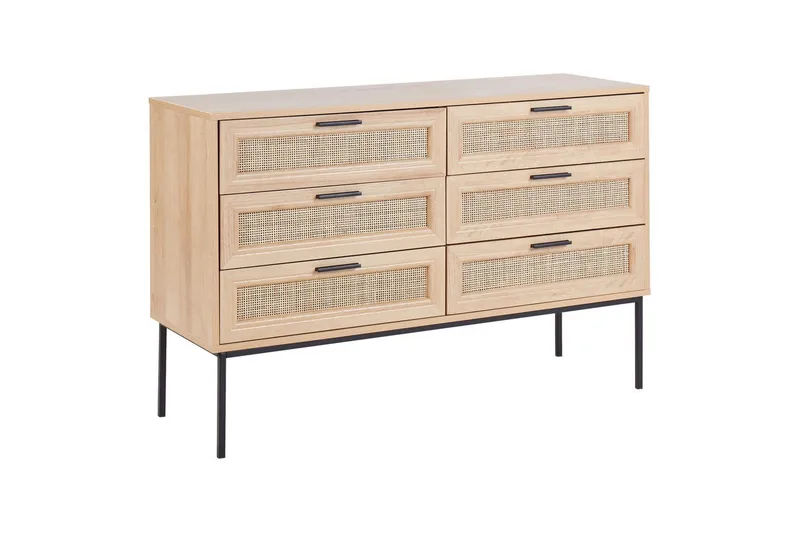 Kommode Pasco med 6 skuffer