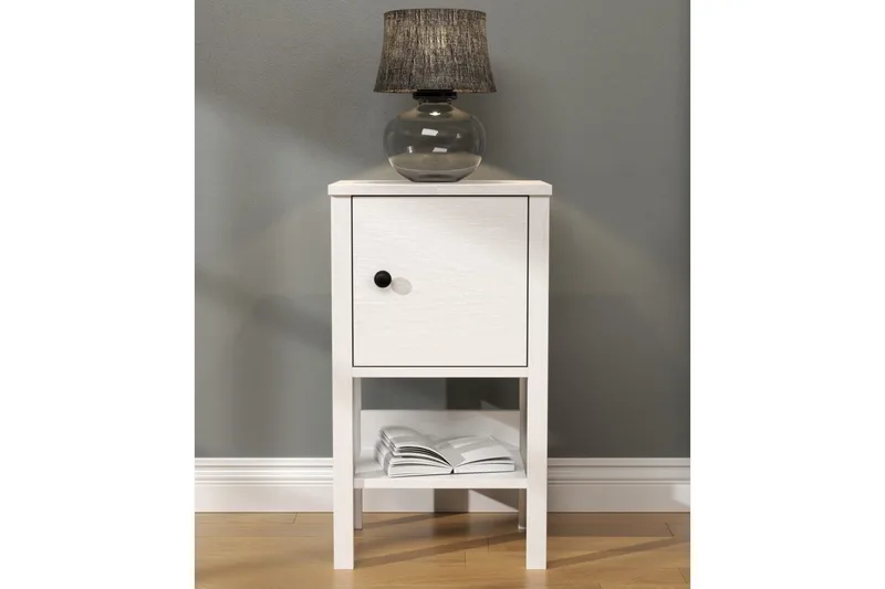 Konrul Nattbord 40 cm - Natur/Hvit - Møbler - Bord - Avlastningsbord & sidobord - Sengebord & nattbord