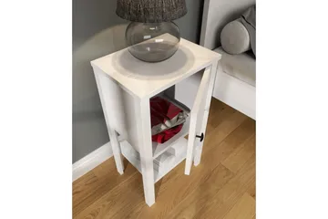 Konrul Nattbord 40 cm - Natur/Hvit - Møbler - Bord - Avlastningsbord & sidobord - Sengebord & nattbord