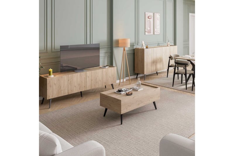 Konsoll Bulskoll Eik - Mellomfarget tre - Møbler - Bord - Avlastningsbord & sidobord - Konsollbord & gangbord