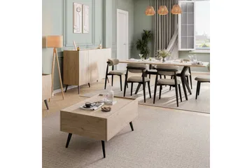 Konsoll Bulskoll Eik - Mellomfarget tre - Møbler - Bord - Avlastningsbord & sidobord - Konsollbord & gangbord