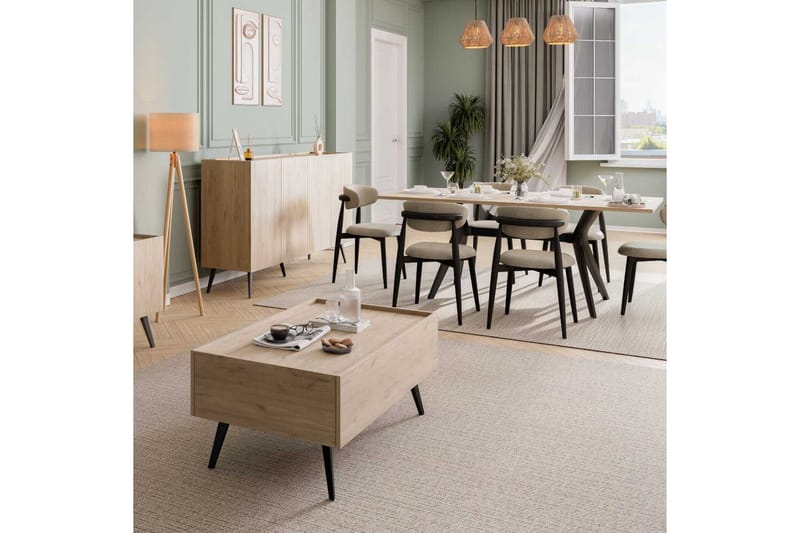 Konsoll Bulskoll Eik - Mellomfarget tre - Møbler - Bord - Avlastningsbord & sidobord - Konsollbord & gangbord