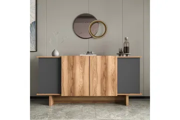 Konsoll Diannare Antrasitt / Valnøtt - Antrasitt / Valnøtt - Møbler - Bord - Avlastningsbord & sidobord - Konsollbord & gangbord