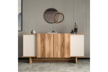 Konsoll Diannare Sand / Valnøtt - Sand / Valnøtt - Møbler - Bord - Avlastningsbord & sidobord - Konsollbord & gangbord