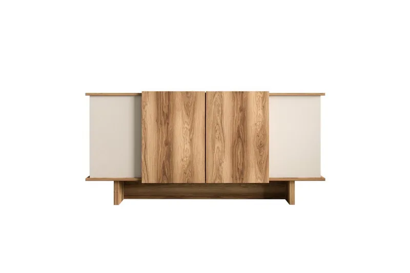 Konsoll Diannare Sand / Valnøtt - Sand / Valnøtt - Møbler - Bord - Avlastningsbord & sidobord - Konsollbord & gangbord