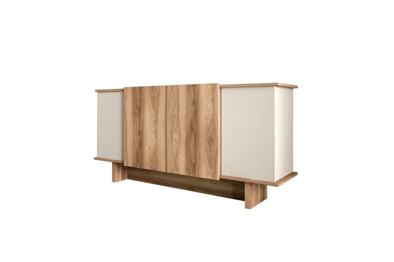 Konsoll Diannare Sand / Valnøtt - Sand / Valnøtt - Møbler - Bord - Avlastningsbord & sidobord - Konsollbord & gangbord