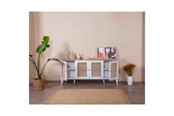 Konsoll Goose Hvit / Eik - Hvit / Eik - Møbler - Bord - Avlastningsbord & sidobord - Konsollbord & gangbord