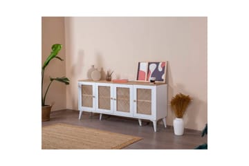 Konsoll Goose Hvit / Eik - Hvit / Eik - Møbler - Bord - Avlastningsbord & sidobord - Konsollbord & gangbord