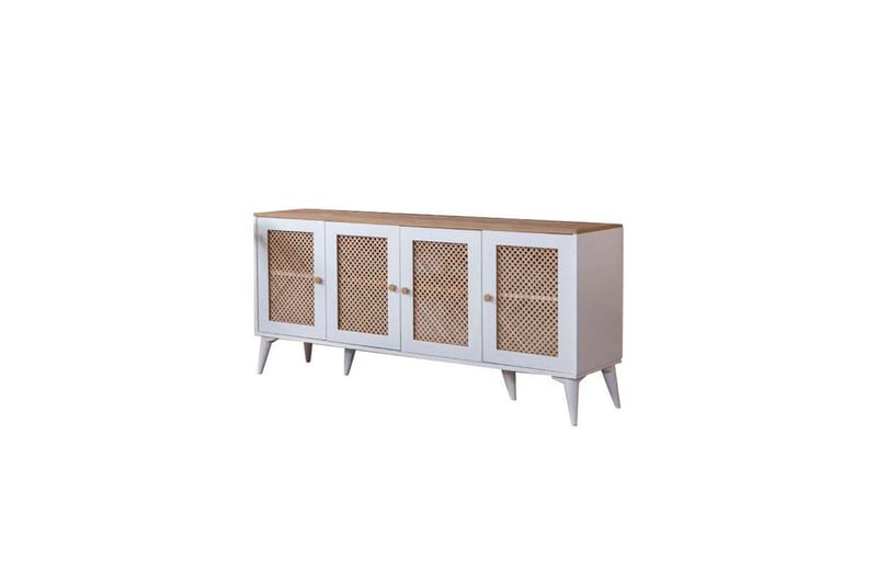 Konsoll Goose Hvit / Eik - Hvit / Eik - Møbler - Bord - Avlastningsbord & sidobord - Konsollbord & gangbord