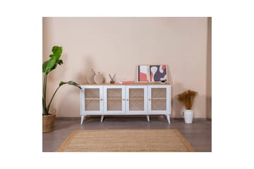 Konsoll Goose Hvit / Eik - Hvit / Eik - Møbler - Bord - Avlastningsbord & sidobord - Konsollbord & gangbord