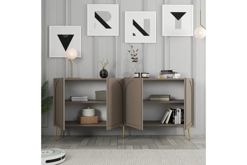 Konsoll Hazim Atlas / Gull - Gull/Multifarget - Møbler - Bord - Avlastningsbord & sidobord - Konsollbord & gangbord