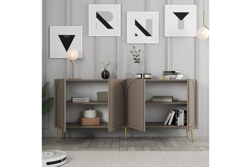Konsoll Hazim Atlas / Gull - Gull/Multifarget - Møbler - Bord - Avlastningsbord & sidobord - Konsollbord & gangbord