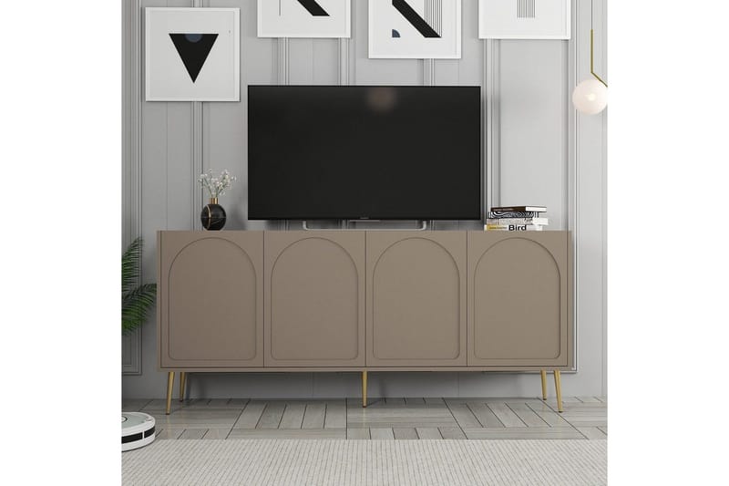 Konsoll Hazim Atlas / Gull - Gull/Multifarget - Møbler - Bord - Avlastningsbord & sidobord - Konsollbord & gangbord