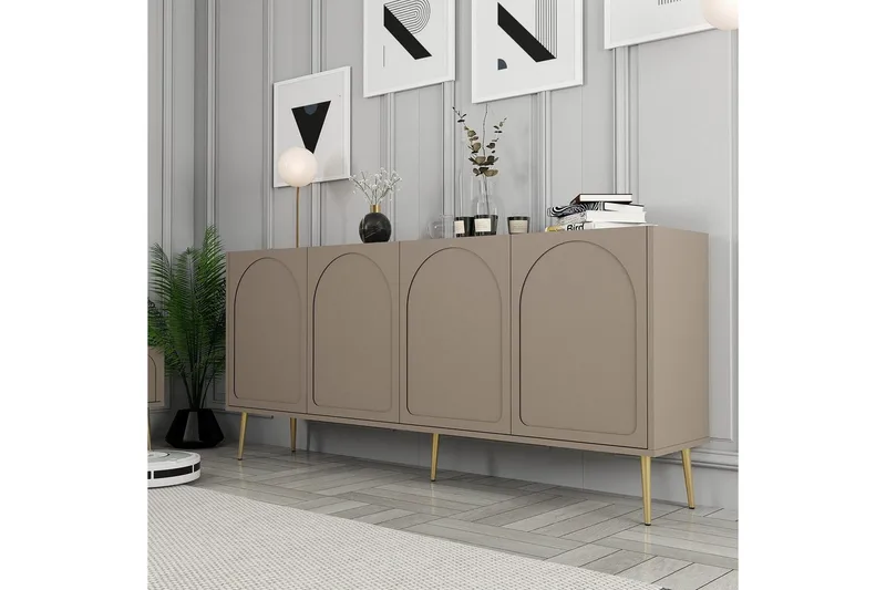 Konsoll Hazim Atlas / Gull - Gull/Multifarget - Møbler - Bord - Avlastningsbord & sidobord - Konsollbord & gangbord