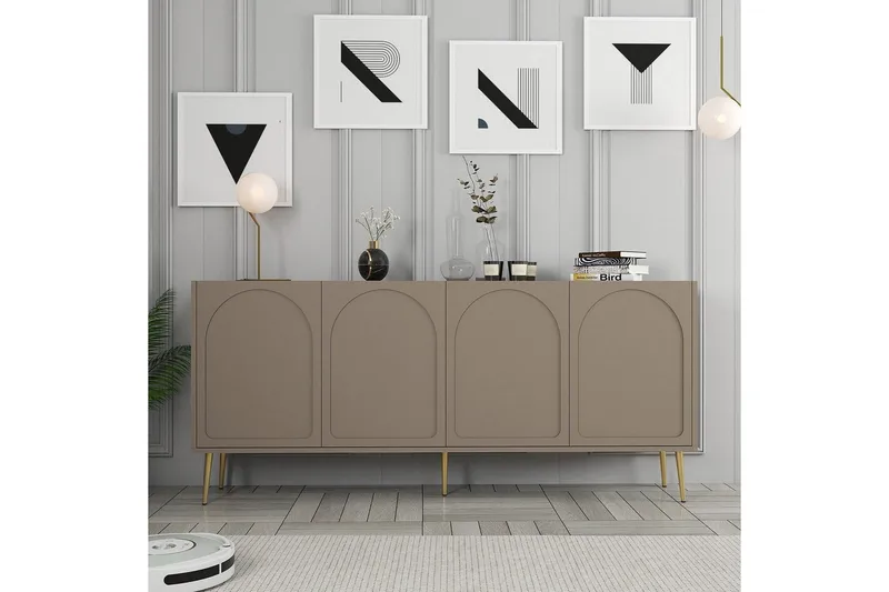 Konsoll Hazim Atlas / Gull - Gull/Multifarget - Møbler - Bord - Avlastningsbord & sidobord - Konsollbord & gangbord