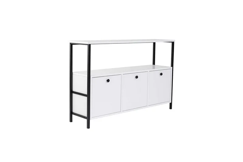 Konsoll Hemani Hvit Sort, Hvit Sort