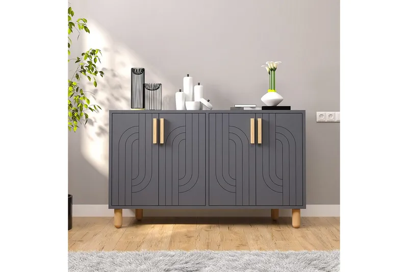 Konsoll Januka Antrasitt - Antrasitt - Møbler - Bord - Avlastningsbord & sidobord - Konsollbord & gangbord