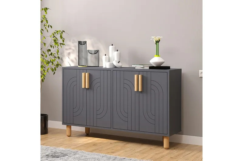 Konsoll Januka Antrasitt - Antrasitt - Møbler - Bord - Avlastningsbord & sidobord - Konsollbord & gangbord