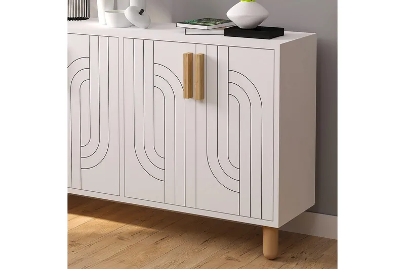 Konsoll Januka Hvit - Hvit - Møbler - Bord - Avlastningsbord & sidobord - Konsollbord & gangbord