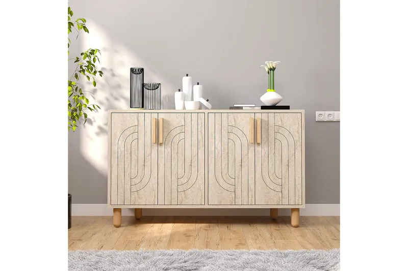 Konsoll Januka Traverten - Traverten - Møbler - Bord - Avlastningsbord & sidobord - Konsollbord & gangbord