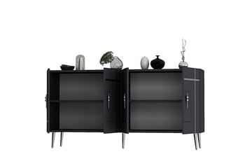 Konsoll Linje Antrasitt / Sølv - Antrasitt / Sølv - Møbler - Bord - Avlastningsbord & sidobord - Konsollbord & gangbord