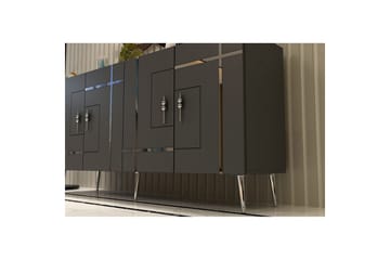 Konsoll Linje Antrasitt / Sølv - Antrasitt / Sølv - Møbler - Bord - Avlastningsbord & sidobord - Konsollbord & gangbord