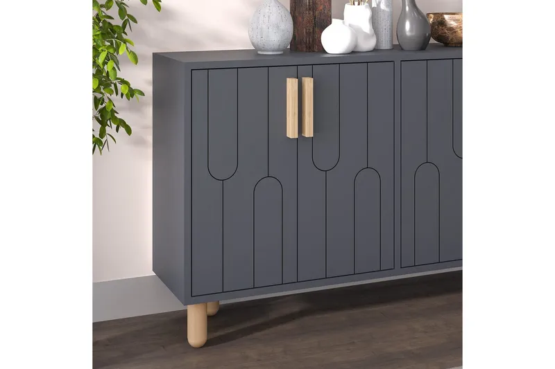 Konsoll Masateru Antrasitt - Antrasitt - Møbler - Bord - Avlastningsbord & sidobord - Konsollbord & gangbord