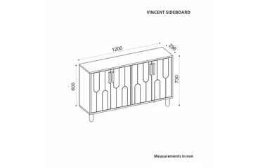 Konsoll Masateru Hvit - Hvit - Møbler - Bord - Avlastningsbord & sidobord - Konsollbord & gangbord