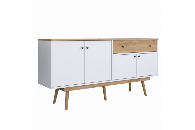 Konsoll Miraenis Valnøtt / Hvit, Mørkebrun/Hvit