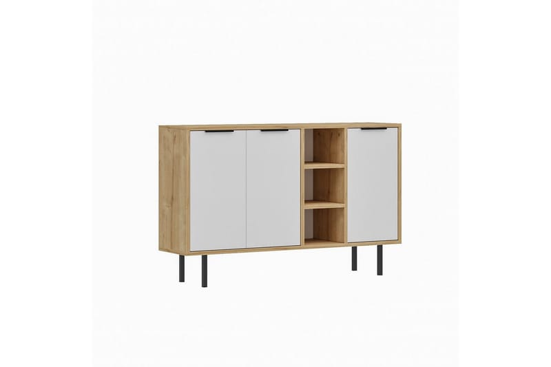 Konsoll Schmida Sudamal Eik / Hvit - Blå/Hvit - Møbler - Bord - Avlastningsbord & sidobord - Konsollbord & gangbord