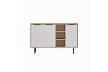 Konsoll Schmida Sudamal Eik / Hvit - Blå/Hvit - Møbler - Bord - Avlastningsbord & sidobord - Konsollbord & gangbord