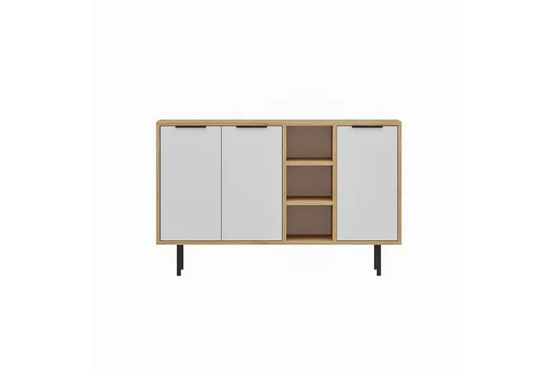 Konsoll Schmida Sudamal Eik / Hvit, Blå/Hvit