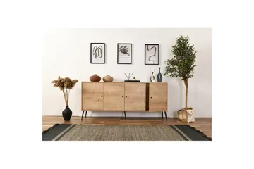 Konsoll Selougate Eik - Mellomfarget tre - Møbler - Bord - Avlastningsbord & sidobord - Konsollbord & gangbord