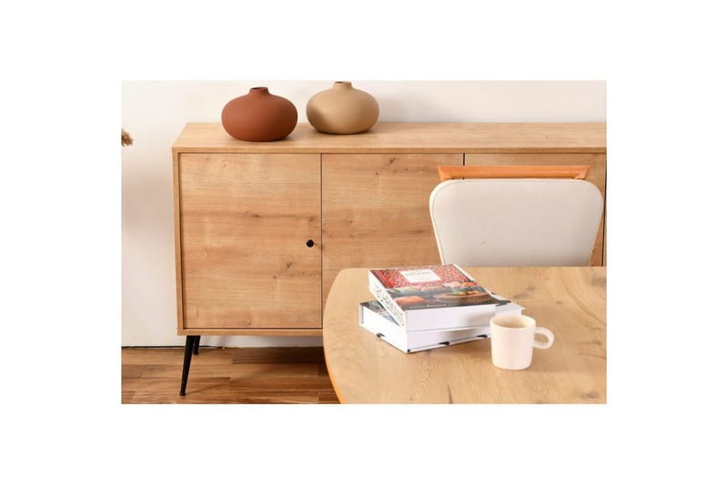 Konsoll Selougate Eik - Mellomfarget tre - Møbler - Bord - Avlastningsbord & sidobord - Konsollbord & gangbord